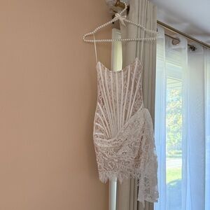 Heiress Mini White Lace Dress
